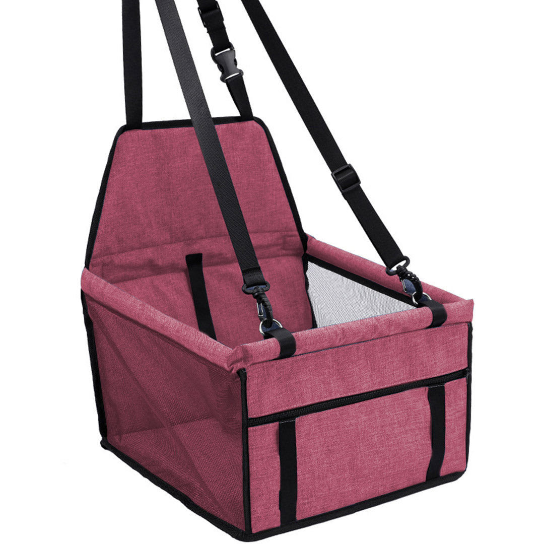 NNEAGS Waterproof Pet Booster Car Seat Breathable Mesh Safety Travel Portable Dog Carrier Bag-3
