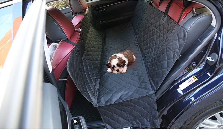 NNEDSZ Heavy Duty Dog Car Seat Cover with Side Flaps, Waterproof Pet Back Seat Cover,  Non-Slip  Scratchproof Dog Hammock for Cars, Trucks and SUVs-2