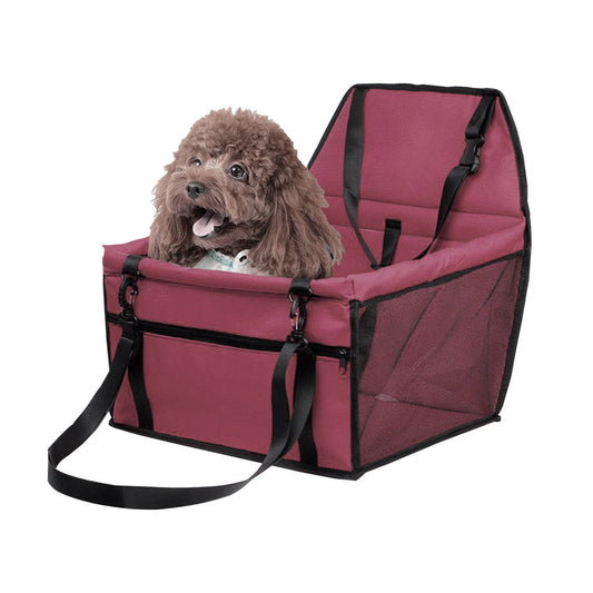 NNEAGS Waterproof Pet Booster Car Seat Breathable Mesh Safety Travel Portable Dog Carrier Bag-0