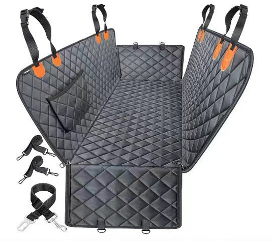 NNEDSZ Heavy Duty Dog Car Seat Cover with Side Flaps, Waterproof Pet Back Seat Cover,  Non-Slip  Scratchproof Dog Hammock for Cars, Trucks and SUVs-0